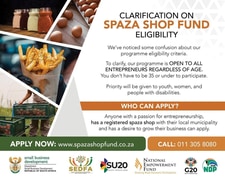 Clarification on Spaza Shop Fund Eligibility