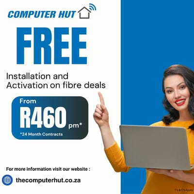 FREE Installation and Activation on Fibre Deals!