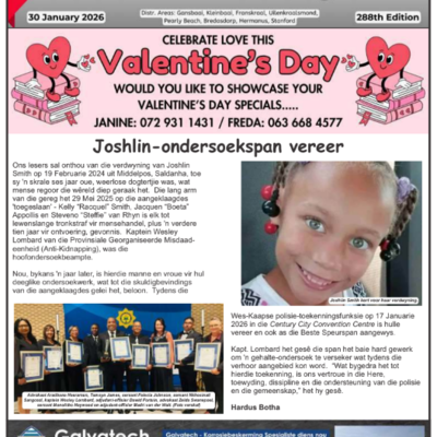 Gans-Berg News - 30 January 2026 Edition