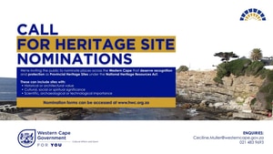 Call for Heritage Site Nominations in the Western Cape