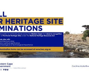 Call for Heritage Site Nominations in the Western Cape