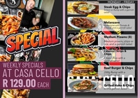 Casa Cello Weekday Specials in Stanford