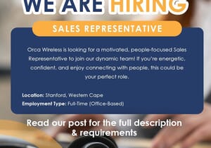 We're Hiring: Full-Time Sales Representative (Office-Based)