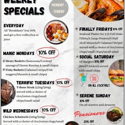 Weekly Specials at The Boathouse Pub & Restaurant!