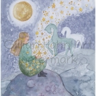 Milky way. Watercolor on cold press, size A3 original available, Prints on etsy. - Gillian Hahn Art - Xplorio™ Hermanus