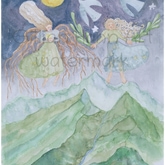 Flying roots. Watercolor on cold press, size A3 original available, Prints on etsy. - Gillian Hahn Art - Xplorio™ Hermanus