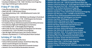 Overstrand Tourism Diary: 11 - 15 Feb 2026