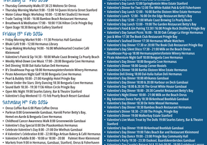 Overstrand Tourism Diary: 11 - 15 Feb 2026
