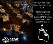 Celebrate Earth Hour at the Great White House Restaurant