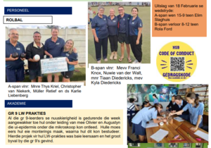 Bredasdorp High School Newsletter | 20 Feb 2026