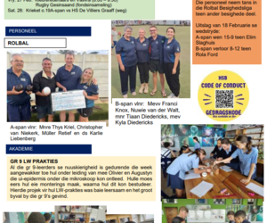 Bredasdorp High School Newsletter | 20 Feb 2026