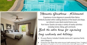 Escape to Moments Guesthouse - Your Private Coastal Retreat