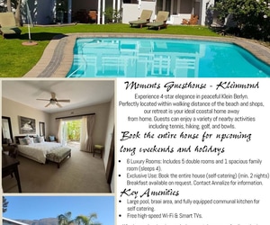 Escape to Moments Guesthouse - Your Private Coastal Retreat