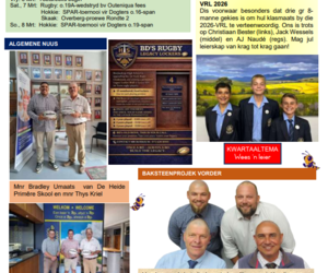 Bredasdorp High School Newsletter | 27 Feb 2026