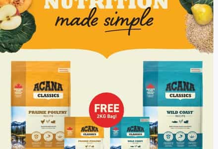 ACANA CLASSICS PROMO at The Pet Grocer!