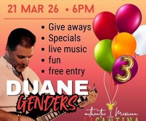 21 March 2026: Birthday Bash with Duane Genders Live