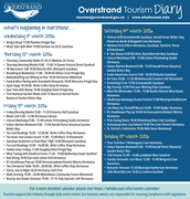 Overstrand Tourism Diary: 11 - 15 March 2026