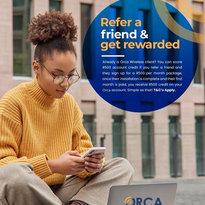 Refer a Friend. Get R500 Credit.