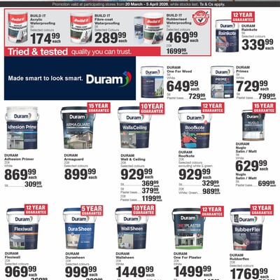 Duram Paint Special at Build it Caledon!