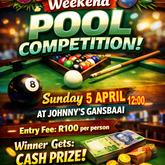Easter Sunday Pool Competition! - Johnny's the Party Pub - Xplorio™ Gansbaai