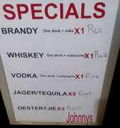 Liquor Specials