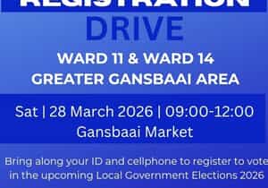 Voter Registration Drive - Greater Gansbaai Area