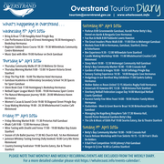 Overstrand Tourism Diary: 15 - 19 April 2026