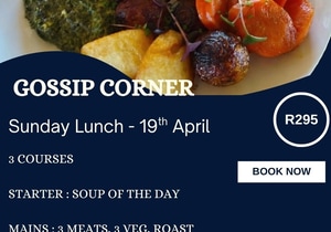 19 April 2026: 3 Course Sunday Lunch