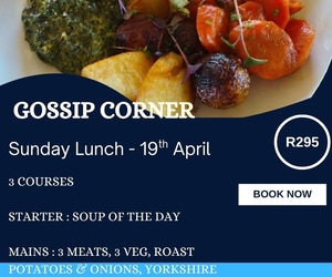 19 April 2026: 3 Course Sunday Lunch