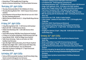 Overstrand Tourism Diary: 22 - 27 April 2026