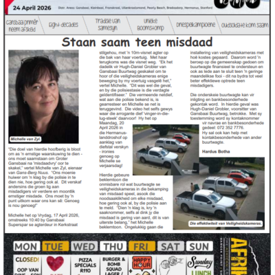 Gans-Berg News - 24 April 2026