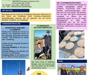 Bredasdorp High School Newsletter - (Issue 11)
