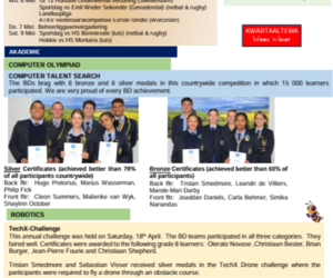 Bredasdorp High School Newsletter - (Issue 12)