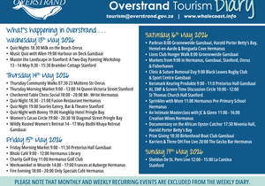 Overstrand Tourism Diary: 13 - 17 May 2026