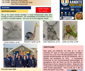 Bredasdorp High School Newsletter 14 | 15 May 2026