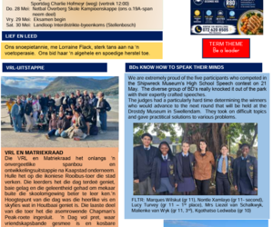 Bredasdorp High School Newsletter 15 | 22 May 2026
