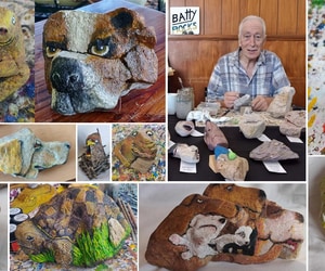 Custom Rock Art by Jeff Batt in De Kelders