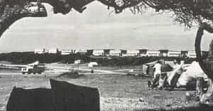 Old Double-Decker Buses at Kleinbaai Tidal Pool