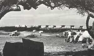 Old Double-Decker Buses at Kleinbaai Tidal Pool