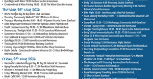 Overstrand Tourism Diary: 27 - 31 May 2026