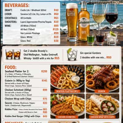 The Boathouse Gansbaai Specials