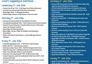 Overstrand Tourism Diary: 3 - 7 June 2026