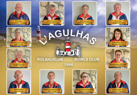 New L’Agulhas Bowls Club Management Committee Members