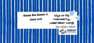 21 June 2026: Father's Day Menu