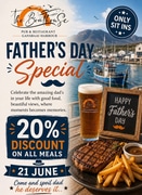 Father’s Day Deal - 20% Off Meals