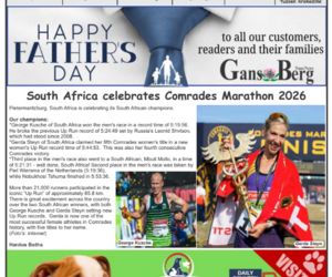 Gans-Berg Nuus / News - 19 June 2026 Edition