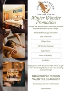 Winter Escape for Only R1150 Per Person!
