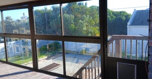 Stoep Enclosure Completed with Bronze Aluminium Elite Sliding Windows