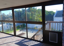 Stoep Enclosure Completed with Bronze Aluminium Elite Sliding Windows