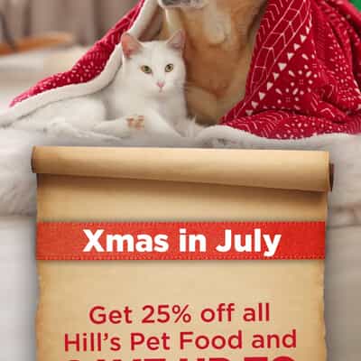 Get 25% off all Hill's Pet Food and SAVE UP TO R1000